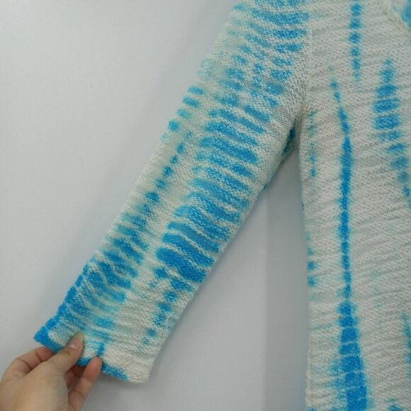 XCVI Tie Dye Tunic Top Scoop Neck Relaxed Boho Hippie Artsy Beach Lounge Wear M - Picture 4 of 10